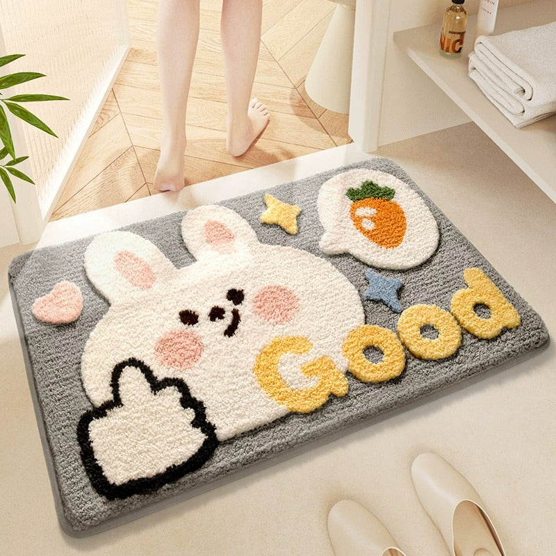 Bathroom Mat Absorbent Non-Slip | SouthCaf Soft Floor Rug