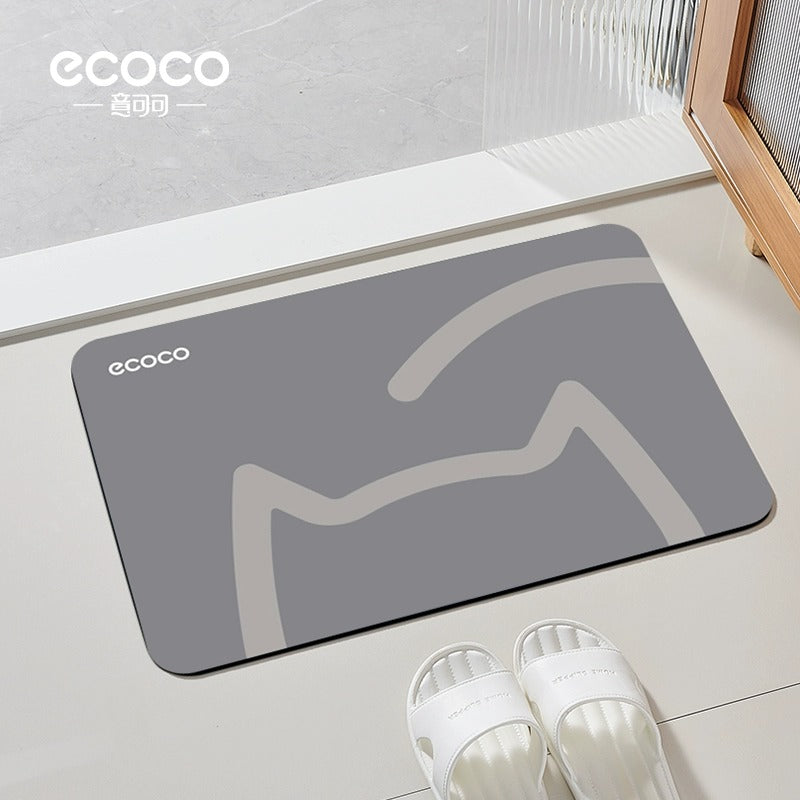 Stone Bath Mat Quick Dry Diatomite Rug | SouthCaf Non-Slip Mat